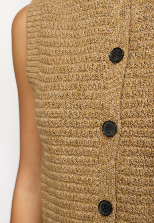 Esmé Studios ESSaga Knit Vest GOTS Incense Mélange