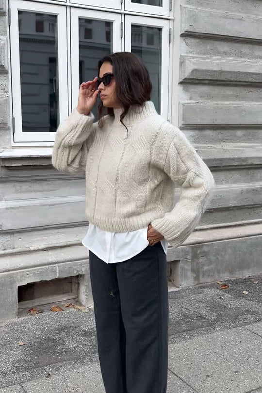Noella Lynx Knit Ivory