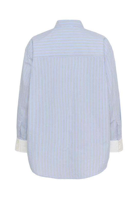 Part Two SavannaPW Woven Shirt Hydrangea Stripe