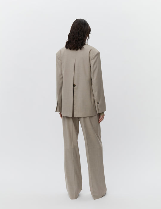 Day Birger ét Mikkelsen Ezra Classic Wool Blend Blazer Petrified Oak Melange