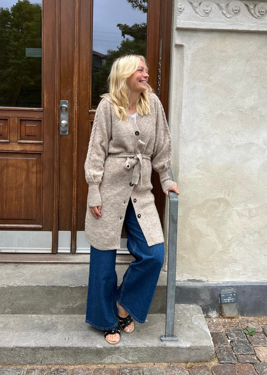 Bruuns Bazaar Crisantabbinde tricot léger du sable mélange