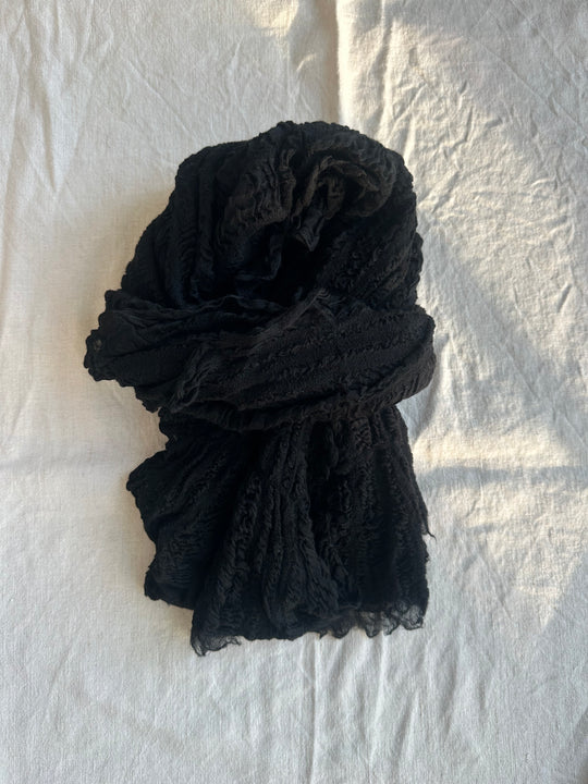 Livness uldtørklæde sort