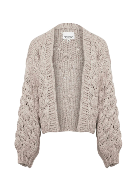 Noella Karen Knit Cardigan grey sand