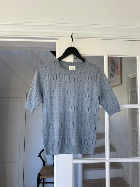 La Rouge Alma knit Blouse Light Blue