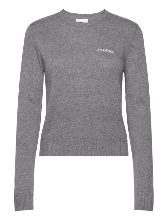 2NDDAY Lance TT Soft Wool Blend Pullover classic grey