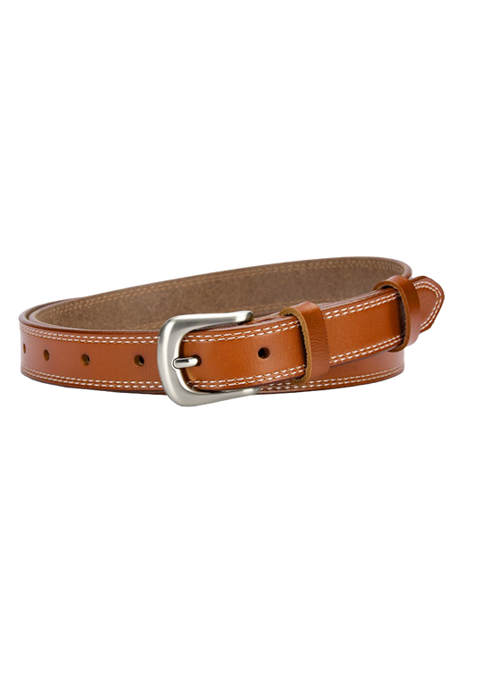 Plissé Copenhagen Alice belt cognac