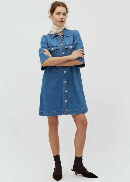 MbyM Mira-M Dress Mid vintage blue