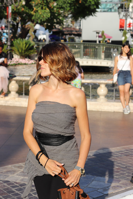 Livness uldtørklæde grå