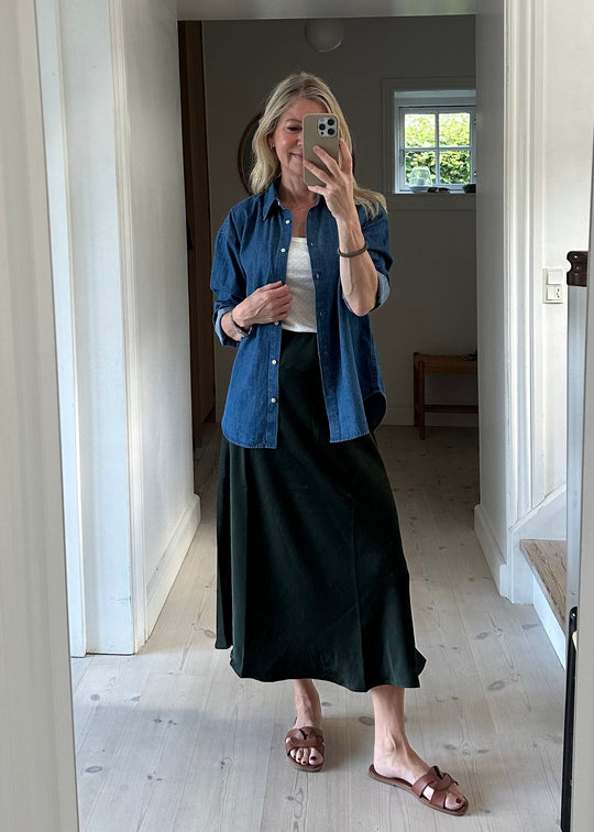 Neo Noir Bovary Skirt Dark green