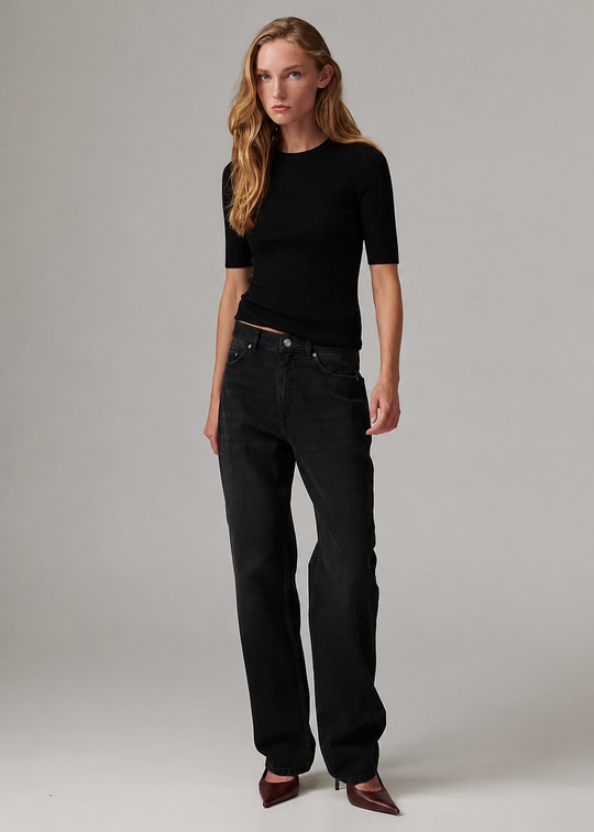 DAY Birger ét Mikkelsen Carolina Rib Daily Elements Pullover Black