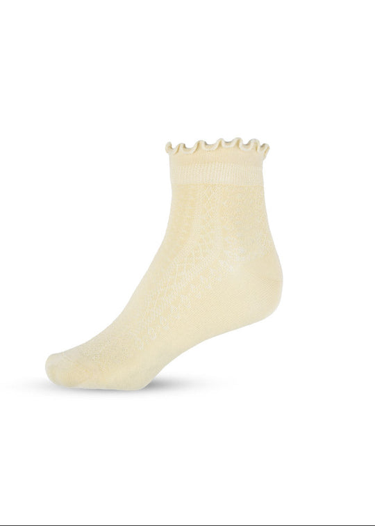 Sui Ava Emma Ankle Socks light yellow