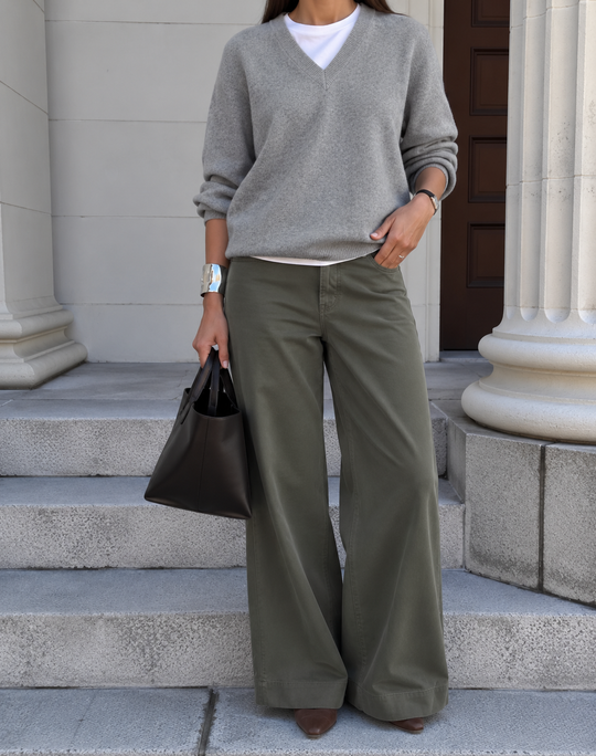 La Rouge Line Pants Hunter Green