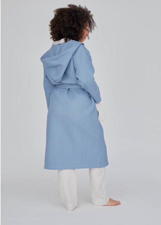 Basic Apparel Nora Long Robe GOTS ashley blue