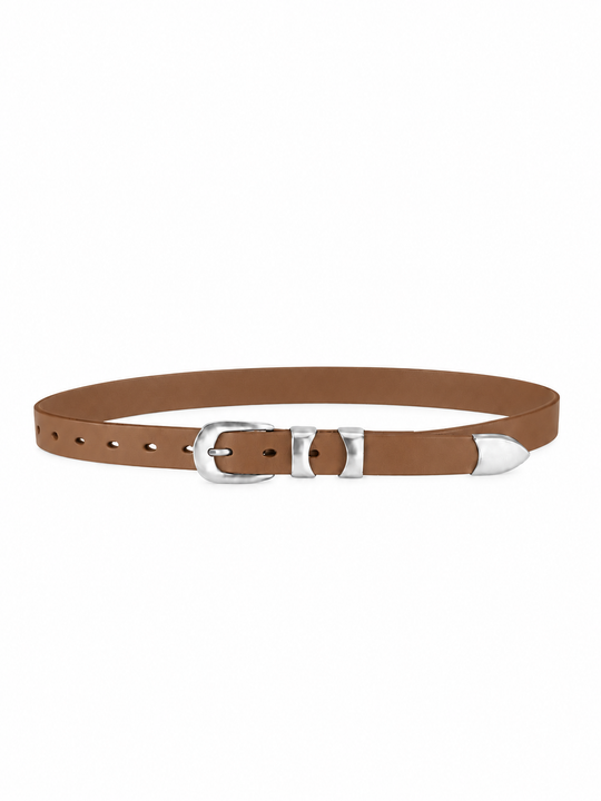Plissé Copenhagen Baobas Belt Cognac