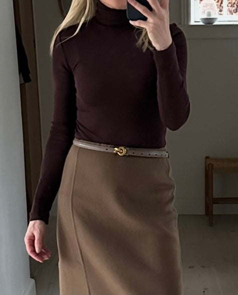 Plissé Copenhagen Knot Belt Mud