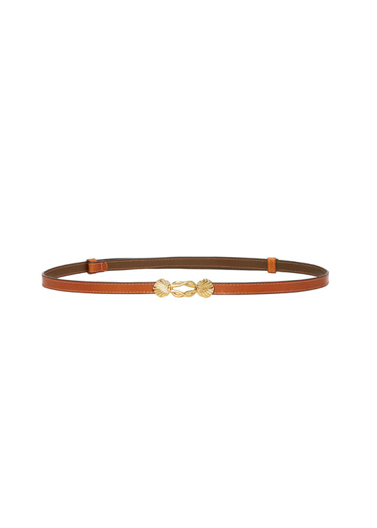 Plissé Copenhagen Lili Belt Cognac