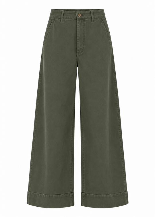 La Rouge Line Pants Hunter Green