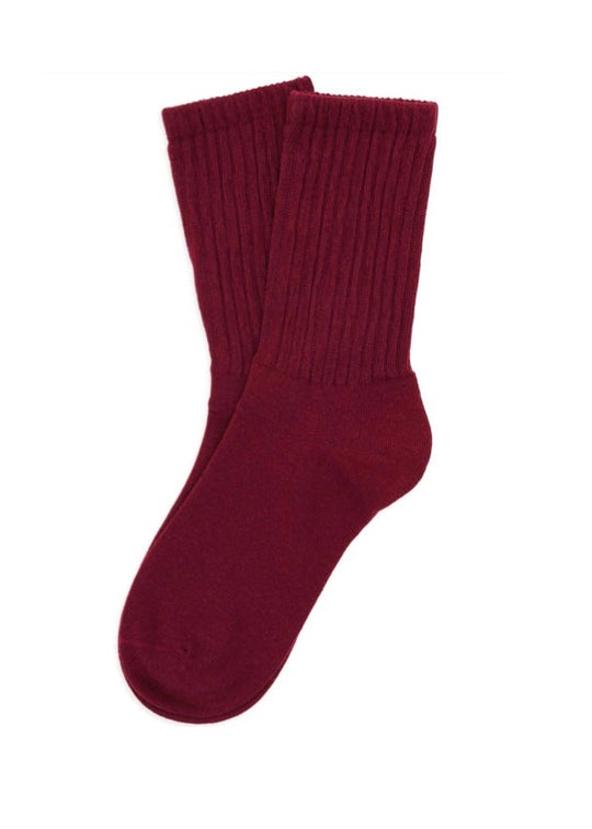 Sui Ava Magda Socks Burgundy