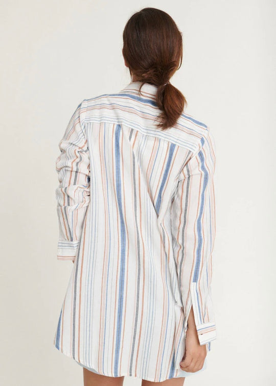 Basic Apparel Jima Long Shirt Multistriped