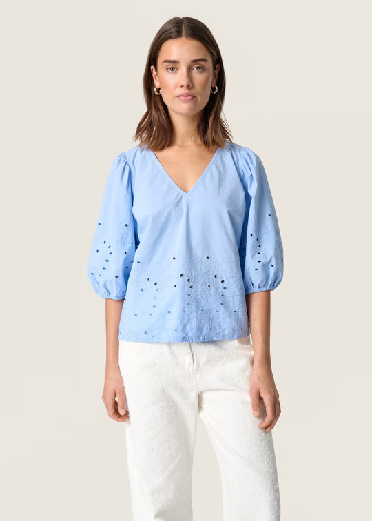 Soaked SLManja Blouse SS Vista Blue