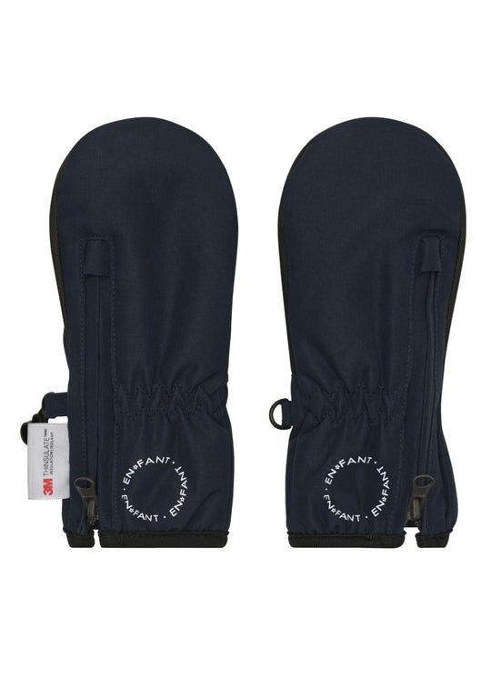 En Fant Mittens w. zipper Parisian Night