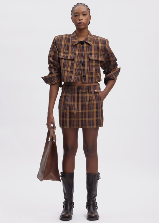 Gestuz ChikaGZ MW skirt Multi color check