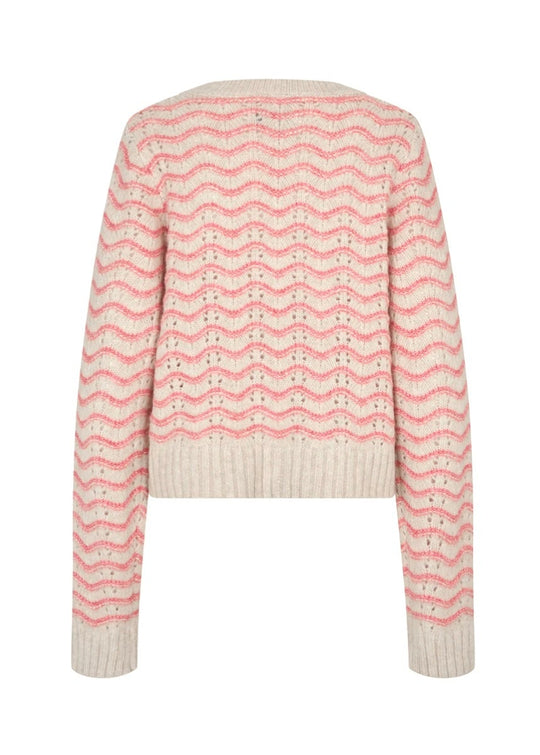 Lollys Laundry LanoLL Cardigan Knit LS pink