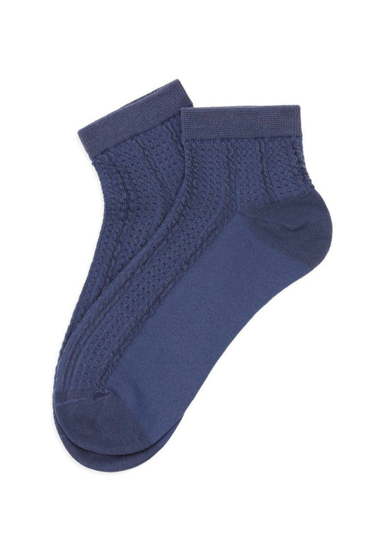 Sui Ava Sofie Ankle Socks Denim Blue