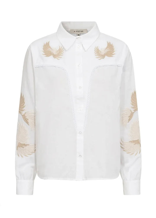 Pieszak Victoria Whitney Shirt Optical White