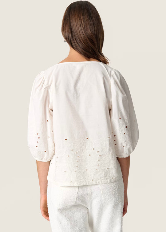 Soaked SLManja Blouse SS Broken white