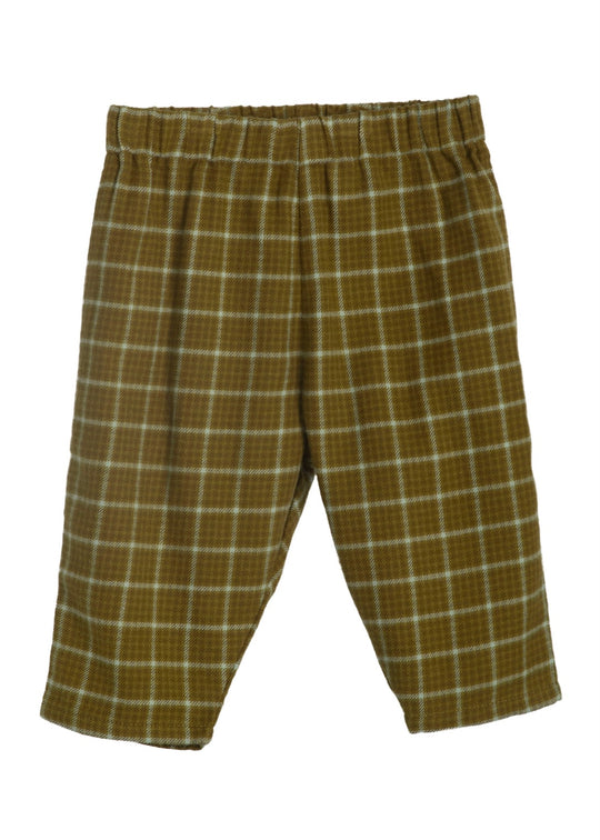 Serendipity Baby Brushed Pants Olive Checks