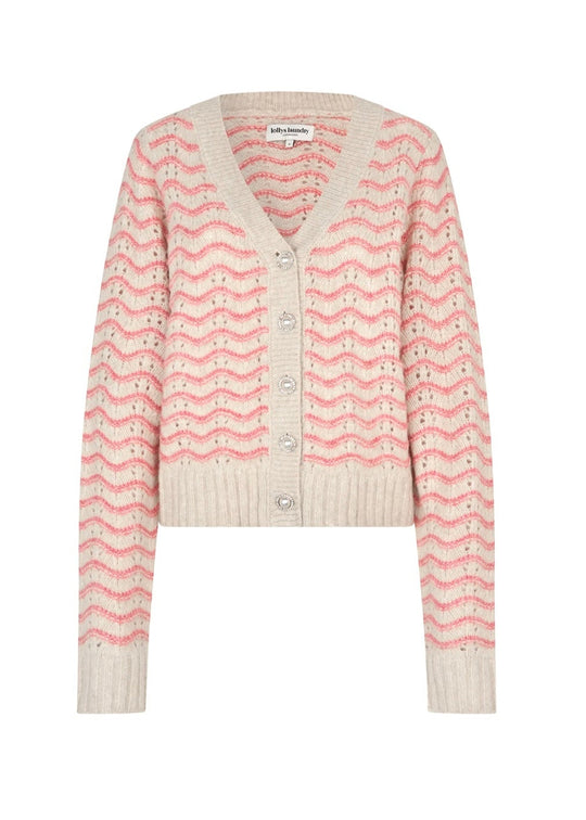 Lollys Laundry LanoLL Cardigan Knit LS pink
