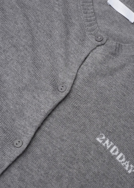 2NDDAY 2ND Vinny TT - Soft Wool Blend grå