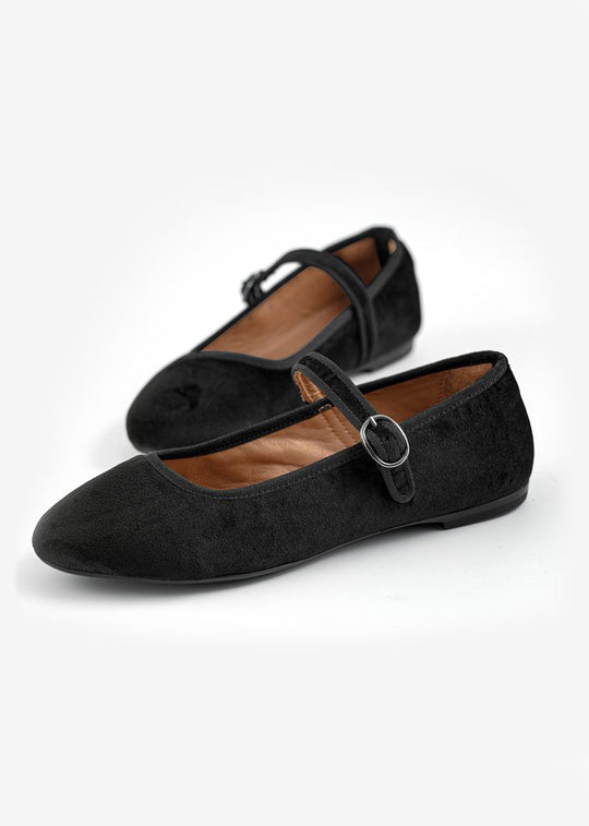 Atone Mary Jane Ballerina black
