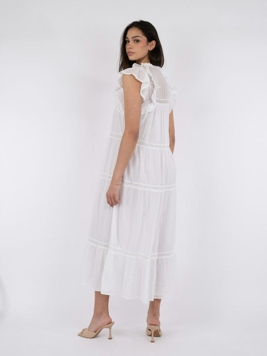 Neo Noir Ankita S Voile Dress White