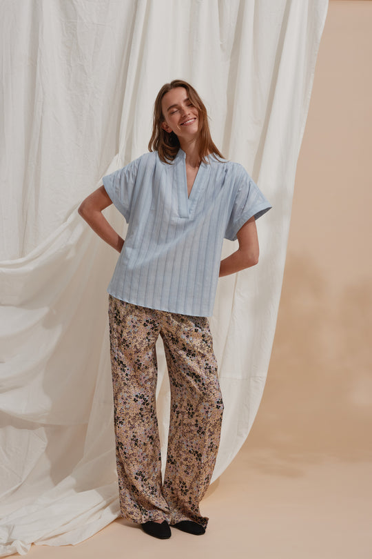 Heartmade HMTavis blouse Blue Dove