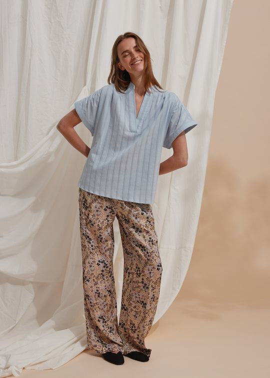 Heartmade HMTavis blouse Blue Dove