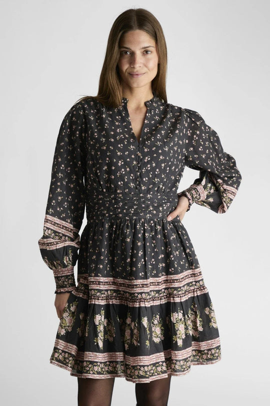 Neo Noir Malti Mini Border Dress black