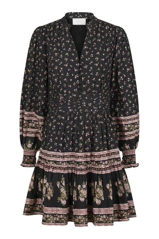 Neo Noir Malti Mini Border Dress black