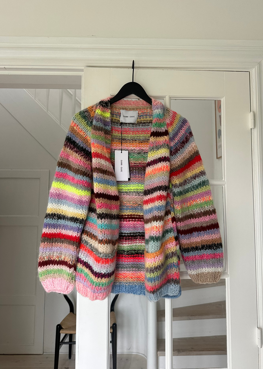DawnXDare Mars Multi Stripe Cardigan Multi