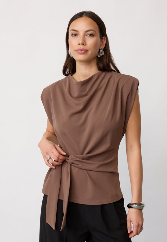Co’Couture 45182 Falconcc Pleat Top Walnut