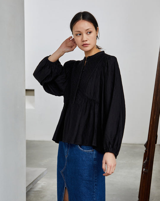 LA ROUGE Signe Blouse Black