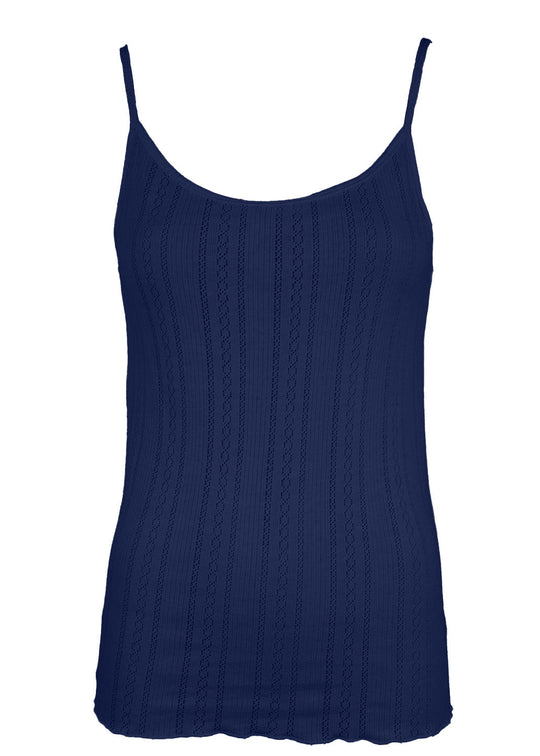 La Rouge Lotus Strop Top Navy