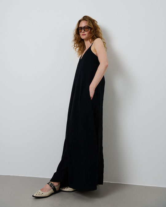 La Rouge Lone Strap Dress black