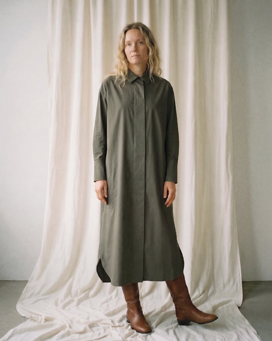 La Rouge Vilde Dress army green