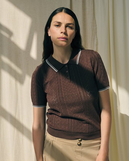 La Rouge Alma Polo Shirt brown