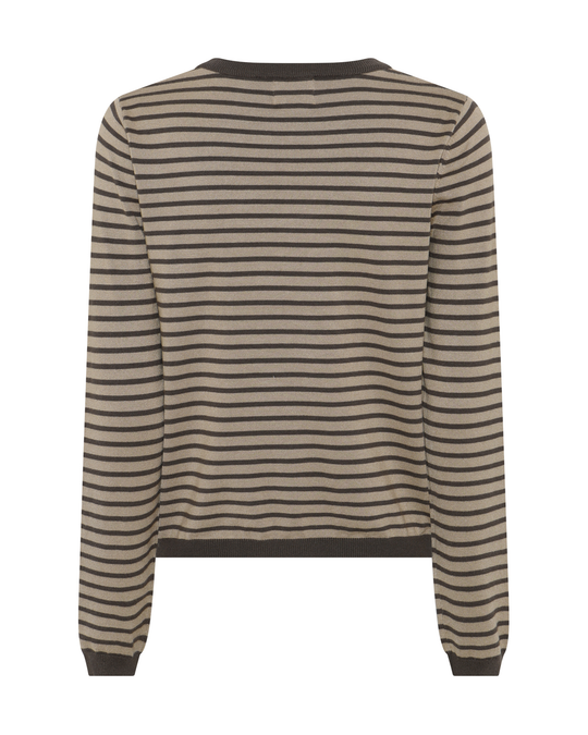 La Rouge Sailor L/s Knit Sand/brown Stripe