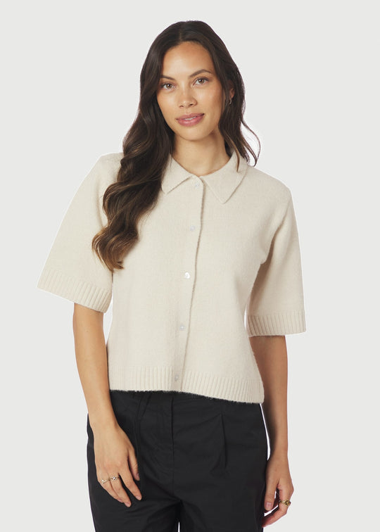 Neo Noir Cunna Knit Blouse Ivory