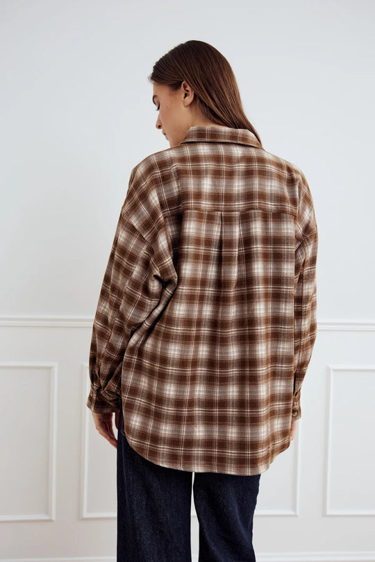 Noella Lisa Shirt Celestin Brown Check