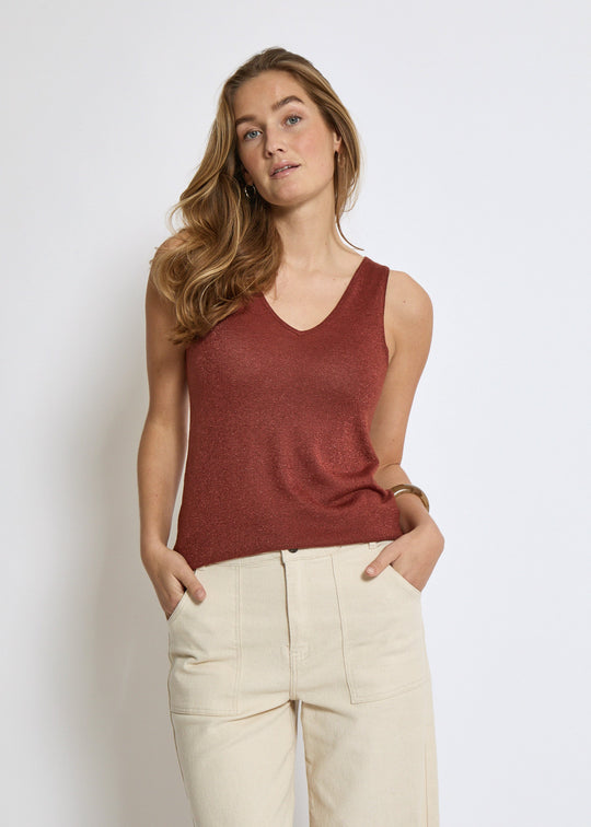 Minus MSCarli Knit Top MET Smoked Paprika Met